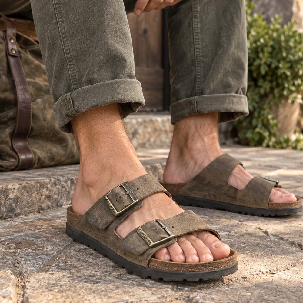 Birkenstock Arizona Rugged Leather Sandals size 42 / 9